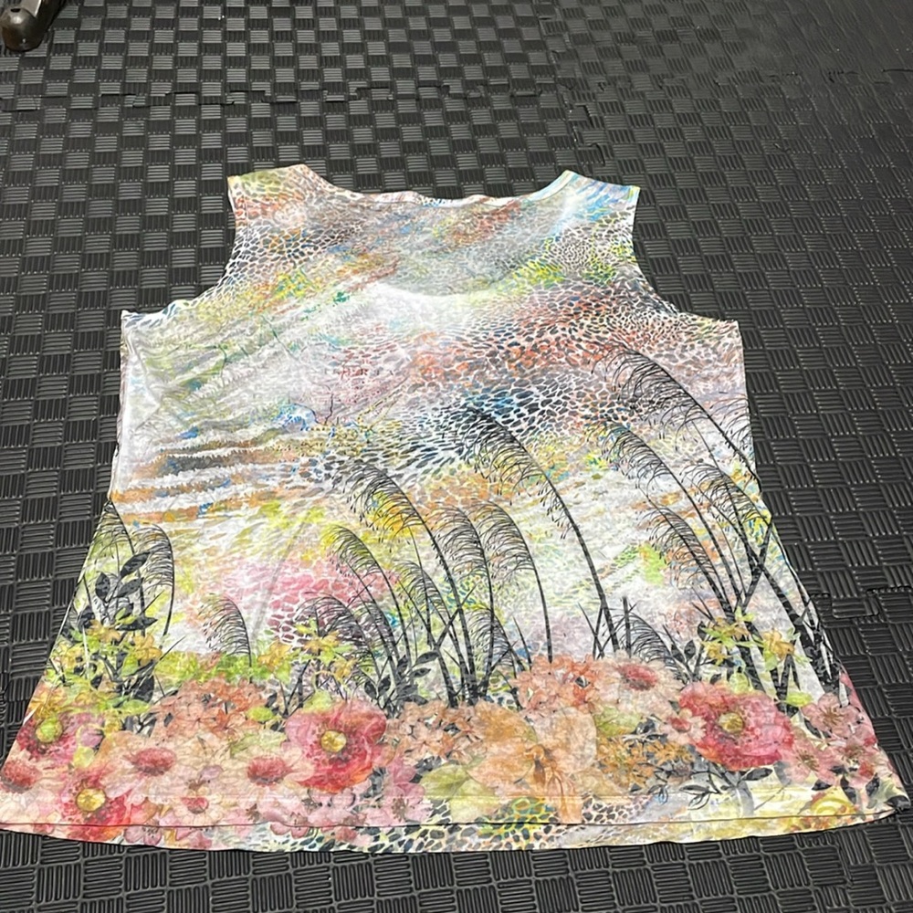 Impulse California size medium tropical sleeveless shirt - Picture 4 of 7